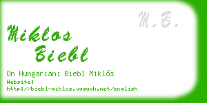 miklos biebl business card